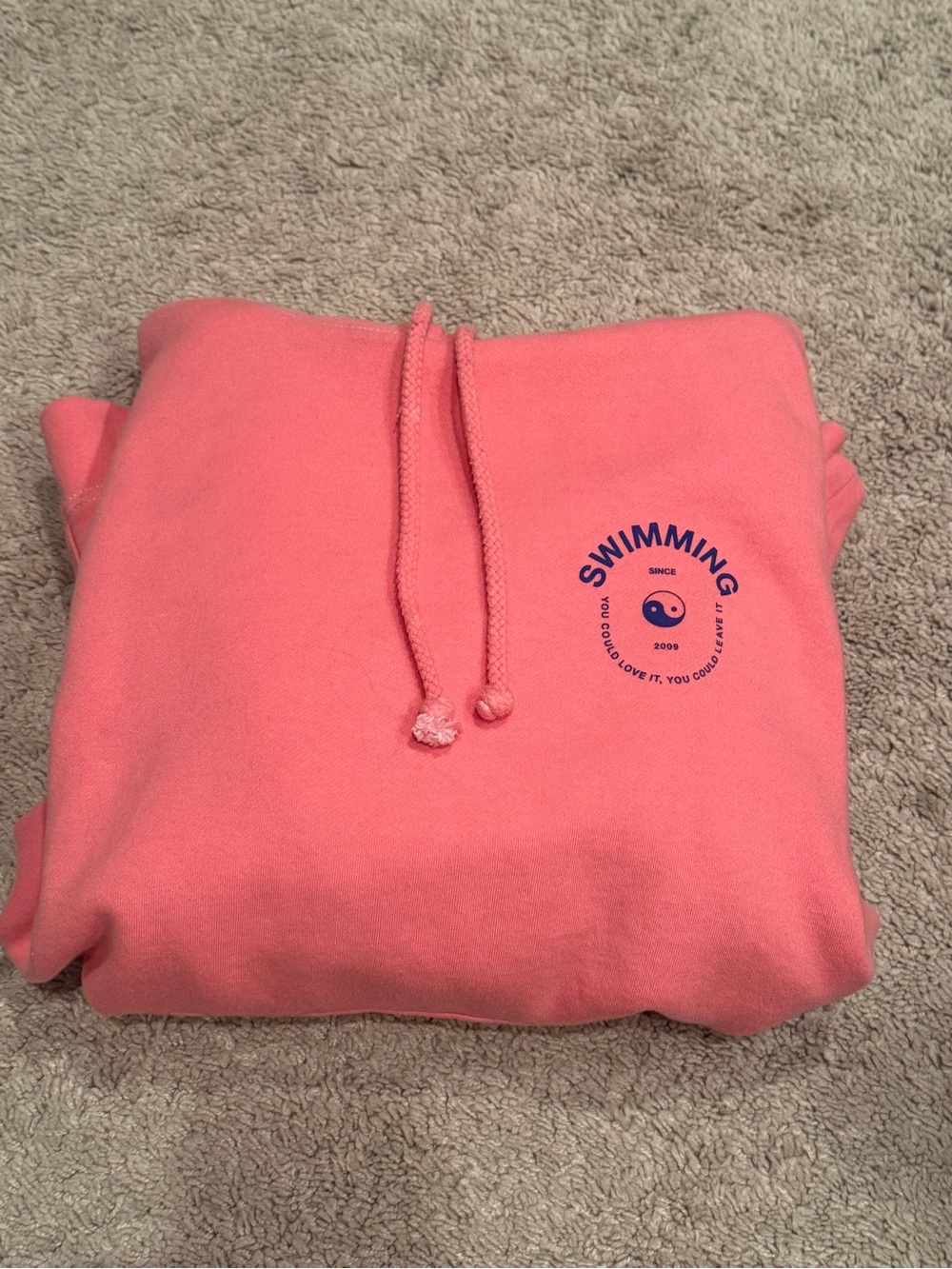 Mac Miller Swimming Yin Yang pink pullover hoodie sweatshirt